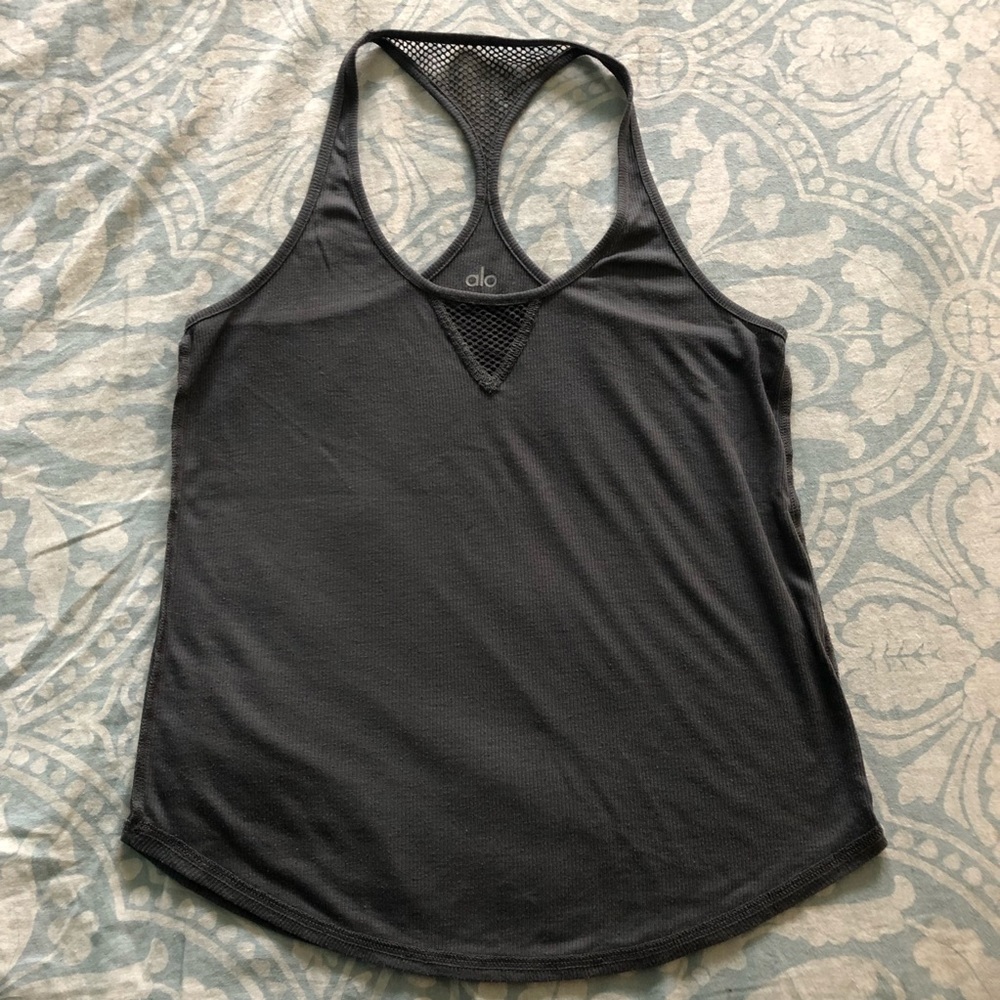 Alo Yoga grey tank top